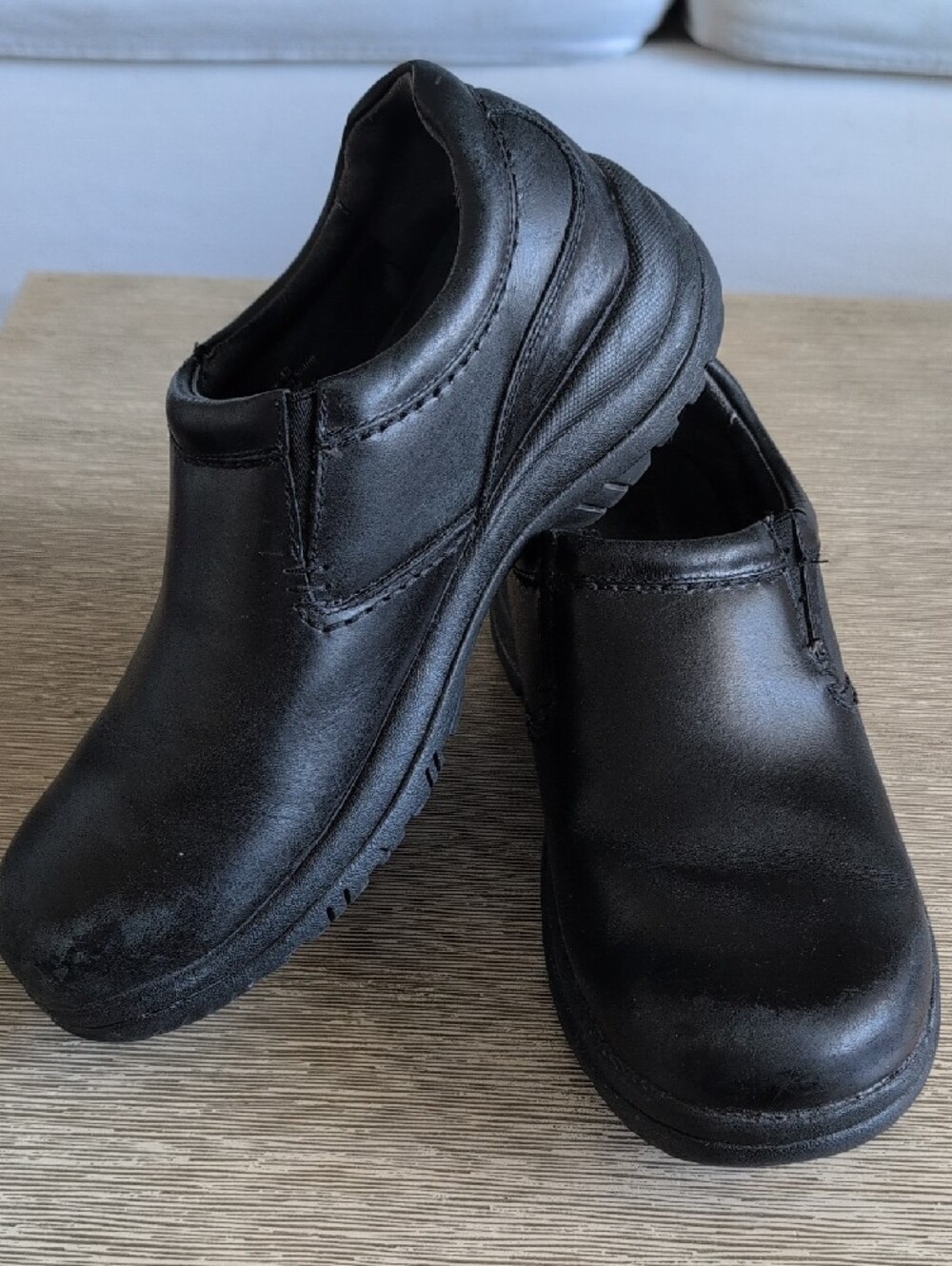 Dansko Wyn Men's Slip-On Black Work Shoes - Comfortable Professional Footwear 43